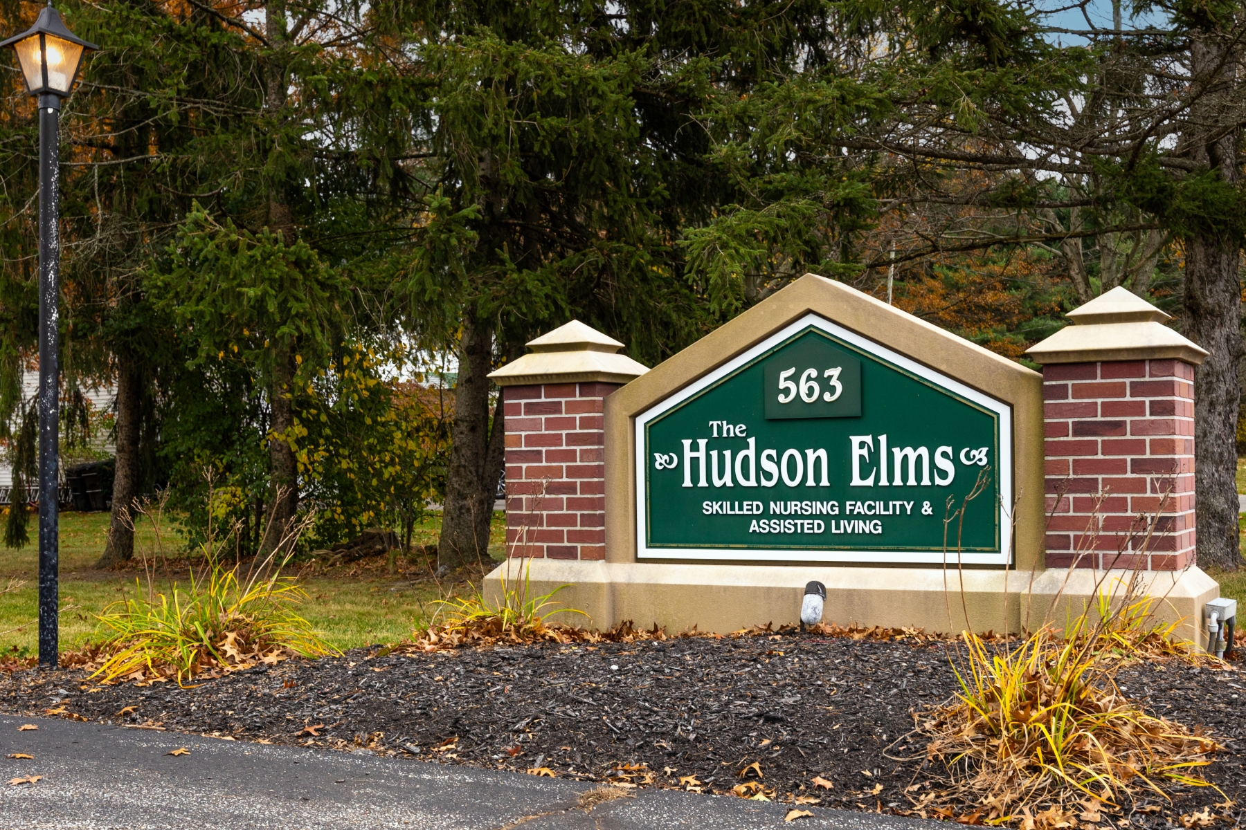 Hudson Elms welcome sign